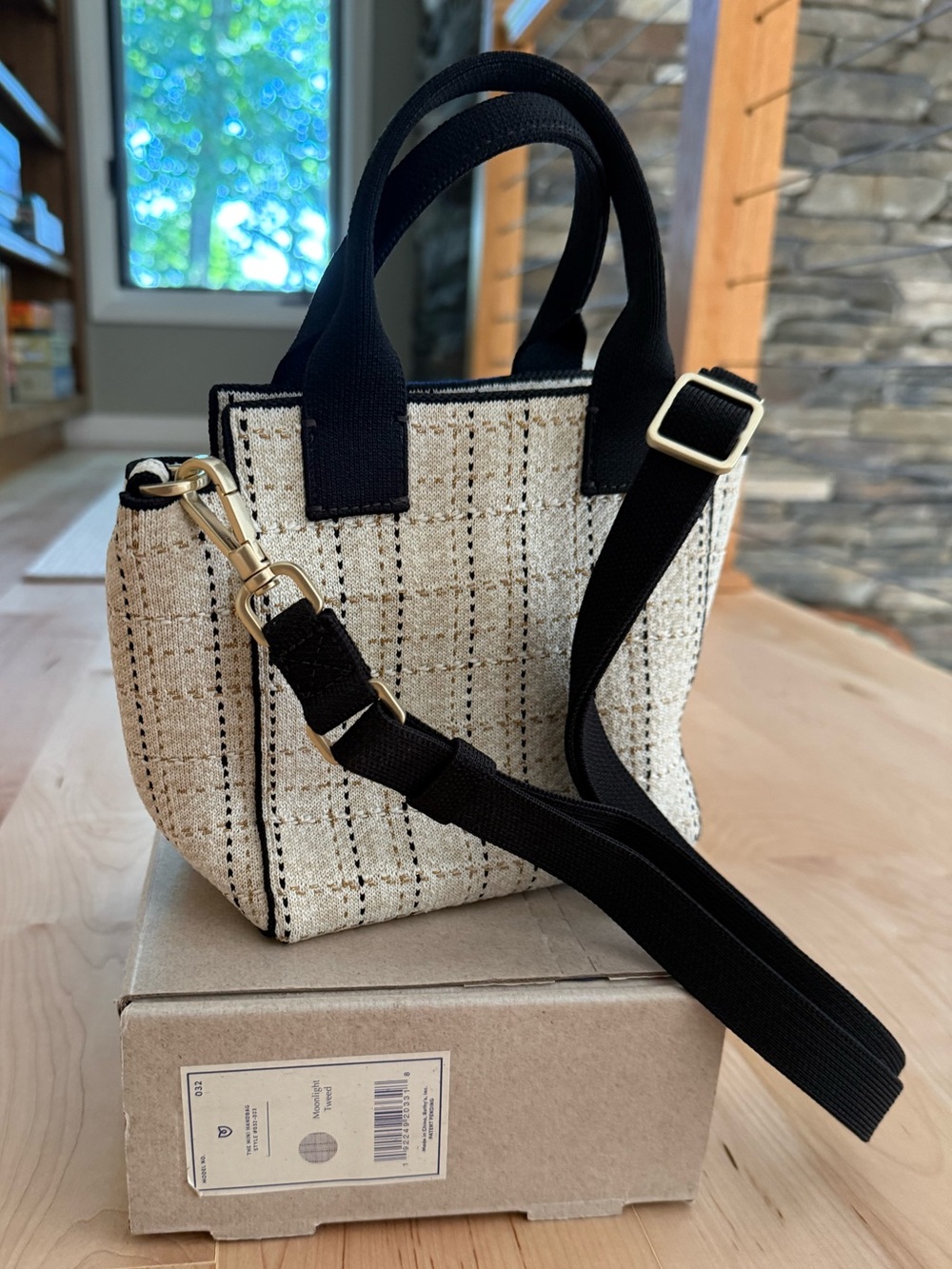 Rothy's Mini Handbag in Moonlight Tweed